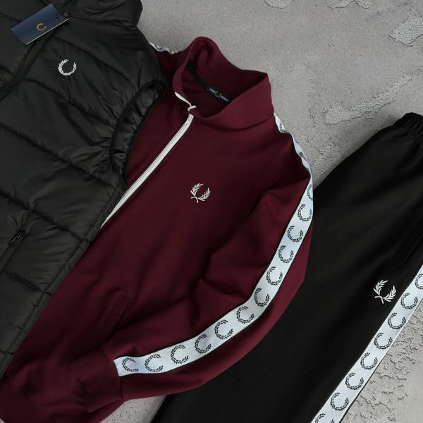 Женский спортивный костюм (набор) Фред Перри Fred Perry 5в1: жилет, брюки, кофта и 2 пары носков | S м-846 фото