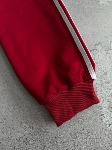 Червоний чоловічий спортивний костюм Адідас Adidas 4в1: кофта, штани та 2 пари шкарпеток у подарунок | XS м-211 фото