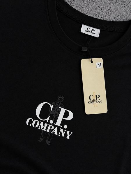 Черная женская футболка Компани C.P.Company | S м-1794 фото