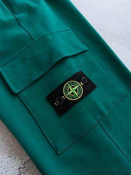 Изумрудные мужские спортивные&nbsp;штаны Stone Island Стон Айленд&nbsp;| S м-1601 фото