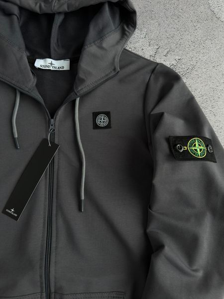 Жіноче зіп худі (кофта) Stone Island Стон Айленд у сірому кольорі |&nbsp; XS м-1678 фото
