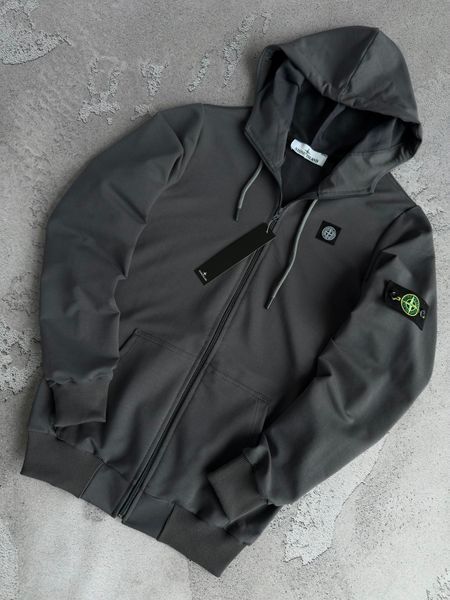 Жіноче зіп худі (кофта) Stone Island Стон Айленд у сірому кольорі |&nbsp; XS м-1678 фото