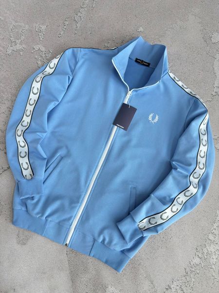 Блакитна жіноча кофта (олімпійка) Fred Perry Фред Перрі | S м-1160 фото
