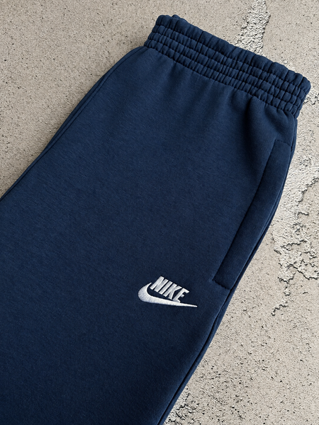 Сині чоловічі теплі зимові спортивні штани на флісі Найк Nike | S м-2027 фото