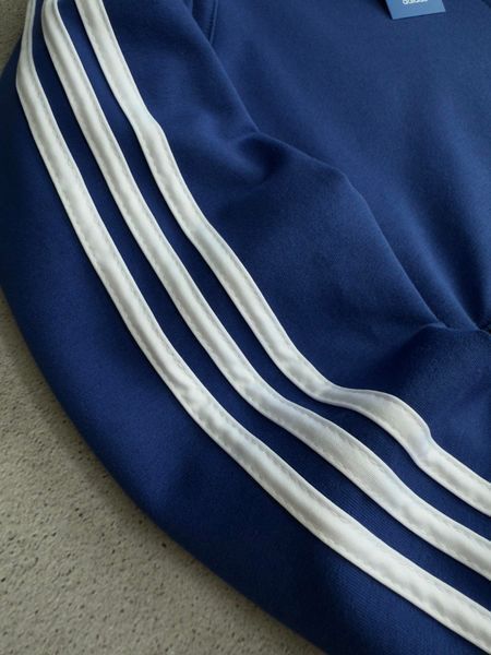 Чоловіча спортивна кофта (олімпійка) Adidas Адідас у синьому кольорі || XS м-283 фото