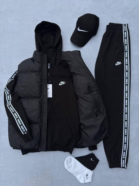 Женский спортивный костюм Найк Nike 6в1: кофта, жилет, брюки, кепка и 2 пары носков | S м-1048 фото