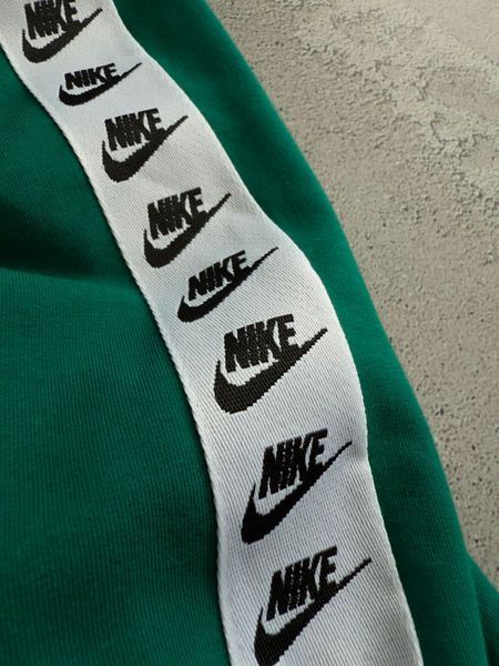 Смарагдові чоловічі спортивні штани Найк Nike з лампасами&nbsp;(вишитий логотип) | S м-1592 фото