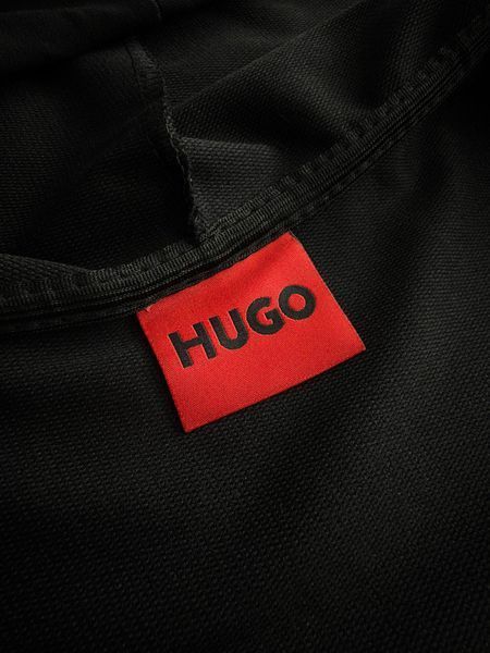 Чорний чоловічий спортивний костюм Хуго Hugo з лампасами 4в1: кофта, штани та 2 пари шкарпеток | S м-1604 фото