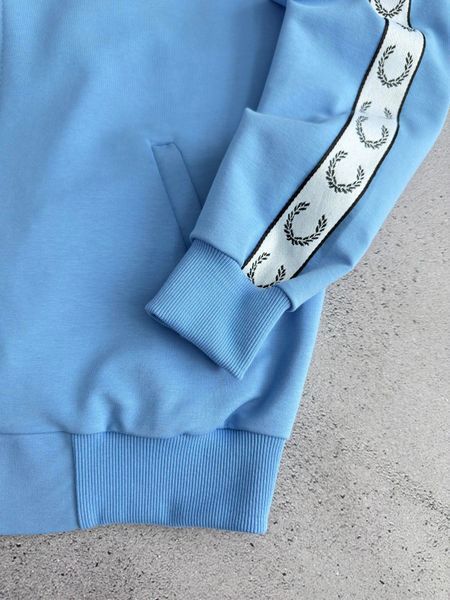 Блакитна чоловіча кофта (олімпійка) Fred Perry Фред Перрі | S м-1159 фото