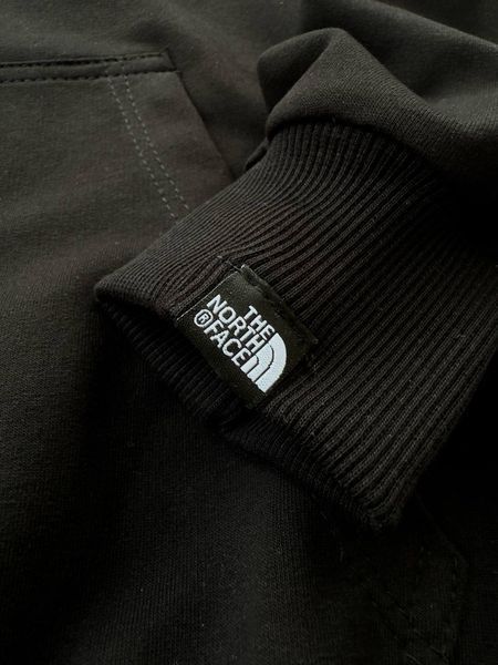 Чорна жіноча спортивна кофта (зіп худі ) Норд Фейс The North Face (логотип вишитий) | S м-1166 фото