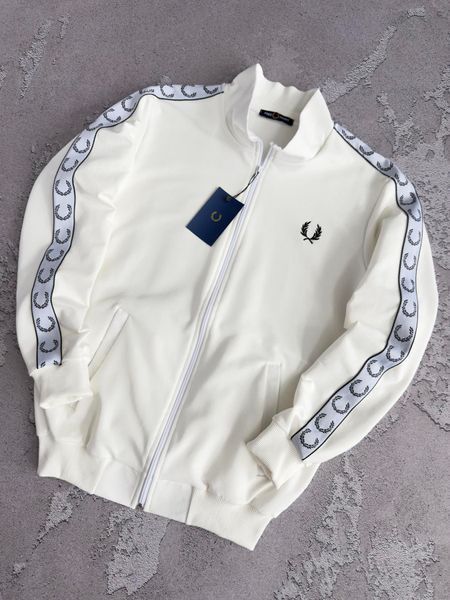 Молочна жіноча кофта (олімпійка) Фред Перрі Fred Perry | S м-792 фото