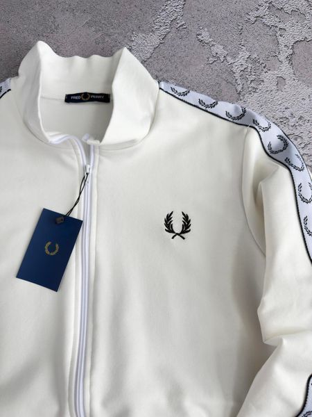 Молочна жіноча кофта (олімпійка) Фред Перрі Fred Perry | S м-792 фото