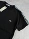 Чорна чоловіча футболка Лакоста Lacoste | S м-1694 фото 3