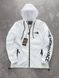 Белая мужская демисезонная&nbsp;ветровка&nbsp;плащевка Норд Фейс The North Face | S м-859 фото 1