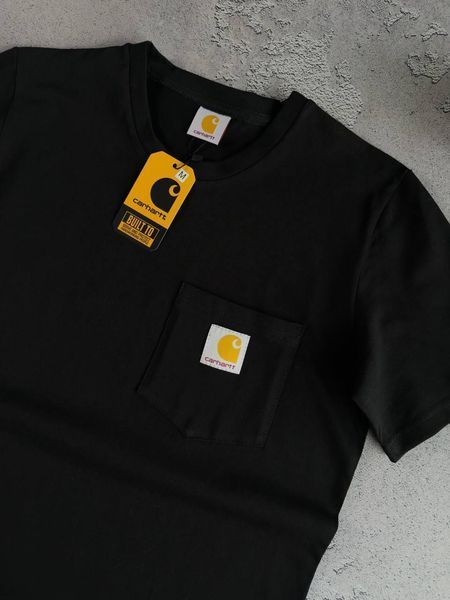 Черная женская футболка Carhartt Кархарт | L м-1073 фото