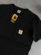 Черная женская футболка Carhartt Кархарт | L м-1073 фото 4